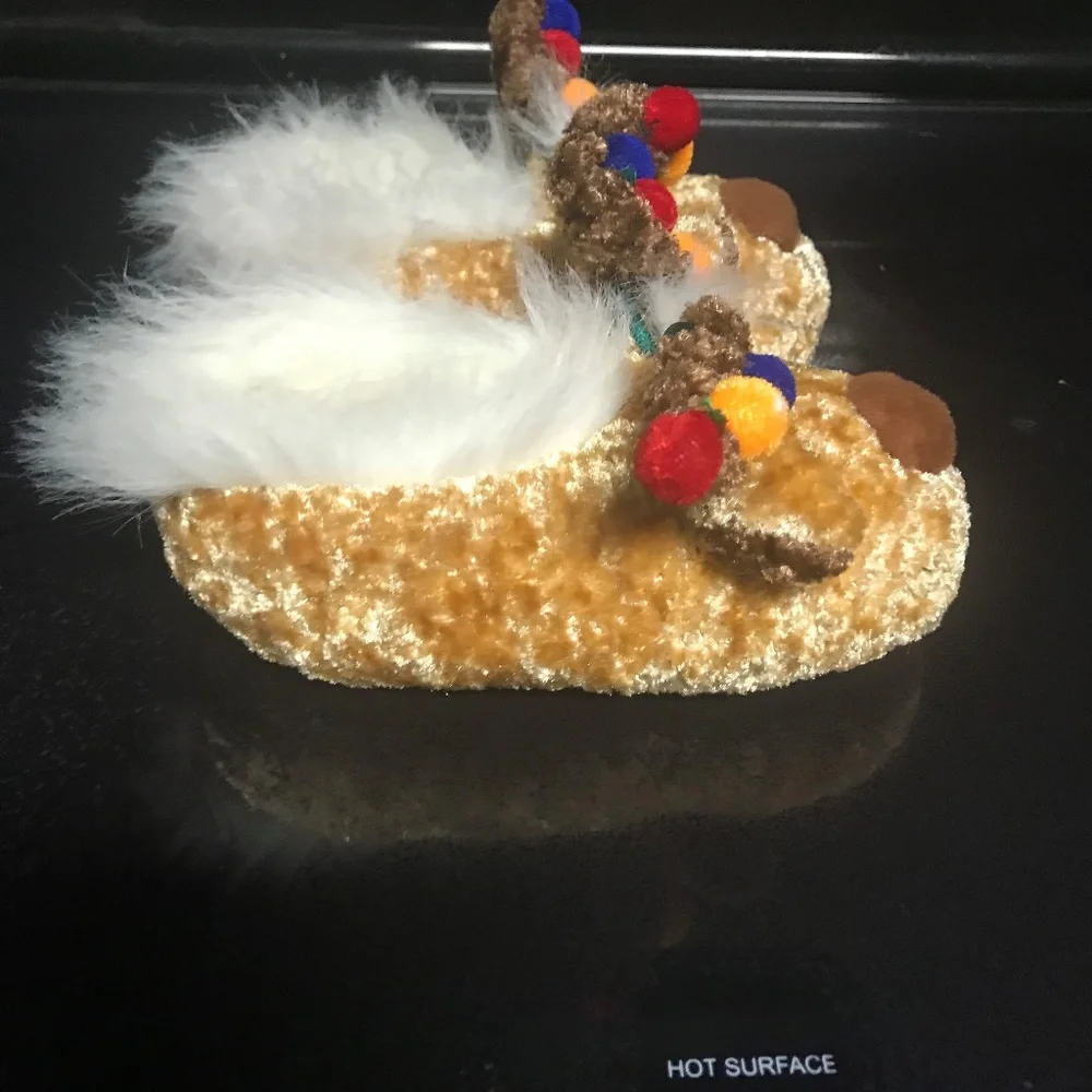 Santa's Best Reindeer slippers S/M